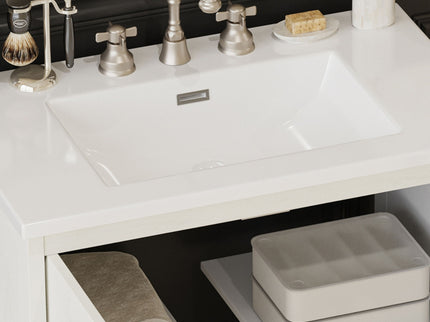 Vintage Farmhouse Bathroom Vanity With Ceramic Sink