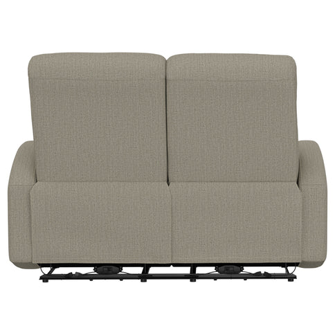 Manual Reclining Loveseat With Dual Seating Support For Living Room