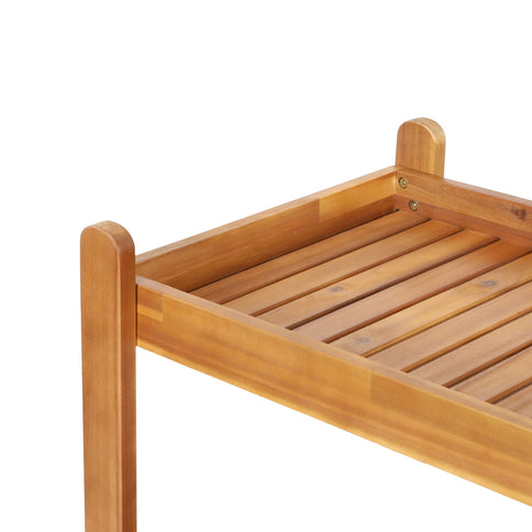 Bar Cart With Wine Bottle Holders, - Black