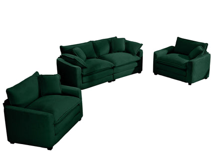 Elegant Oversized Sectional Sofa Set With Deep Seats And Flexible Layout