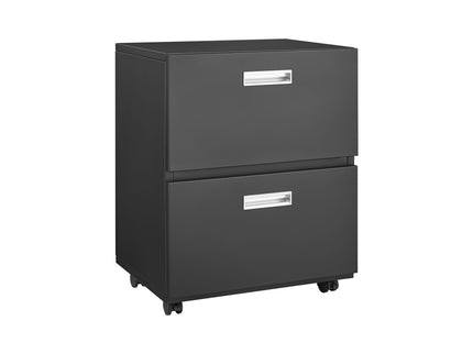 Office Furniture Copier Cabinet 2 Door Steel Copier Stand Mobile Pedestal File Printer Stand - Black