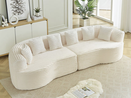 Sectional Sofa, Oversized 4 Seater With Deep Seat Design