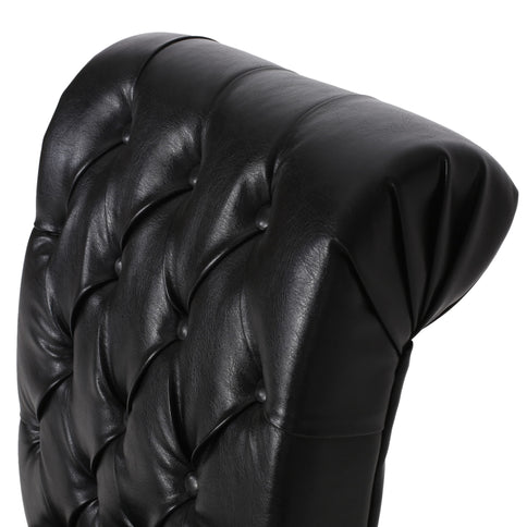 Broxton - Tuft Dining Rolltop Chairs With Button Tufted Backrest (Set of 2)