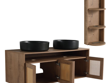 Bathroom Vanity & Art Sink And Storage Rack, Float Mounting Design