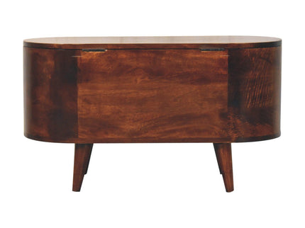 Rounded Lid Up Blanket Box
