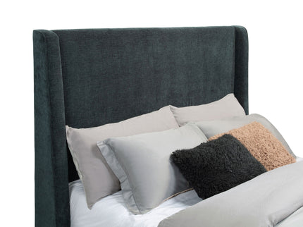 Sebastian - Upholstered Bed With Built-In Flame Visualizer And Bluetooth Speaker