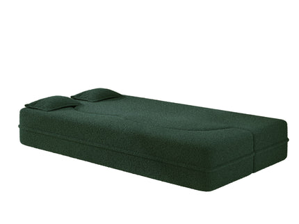 Modern Floor Sleeper Sofa Bed With 2 Pillows, Convertible Twin Size Folding Mattress For Living Room