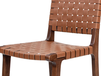 Andre - Counter Stool With Back - Pecan Brown