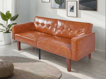 3 Position Split Back Futon Sofa Bed For Living Room