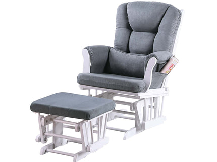 Upholstered Glider Chair With Ottoman
