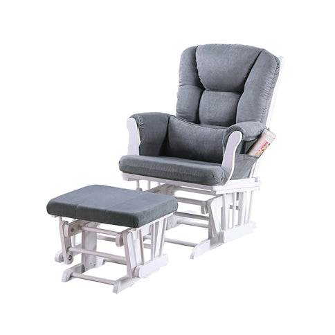 Upholstered Glider Chair With Ottoman