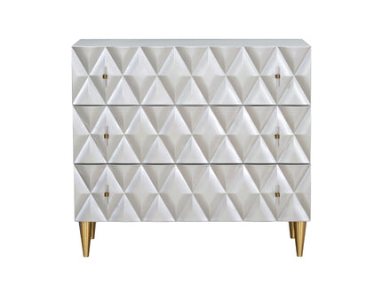 Anson - Console Cabinet - Silver / Champagne