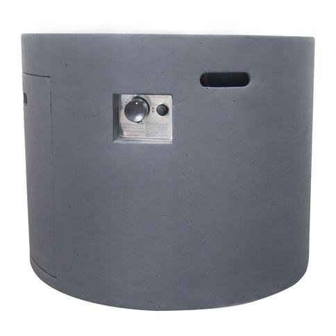 Round Iron Fire Pit With 40, 000 Btu