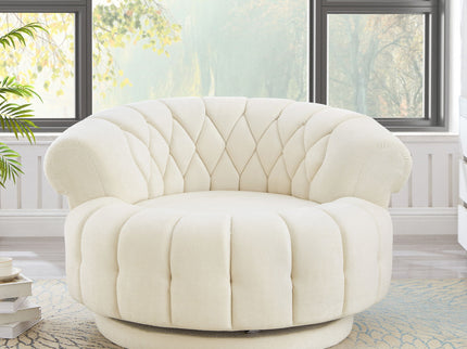 Round Swivel Accent Chair With Rotation