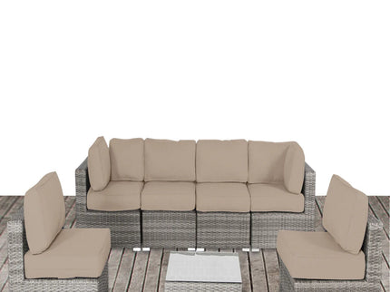 Outdoor Wicker Seating Group With Cushions