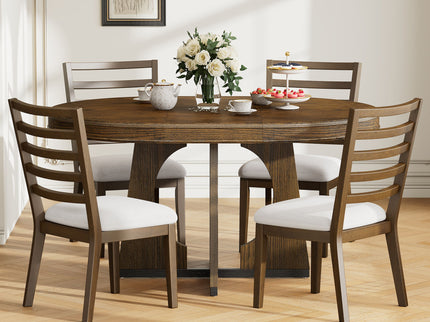Round Dining Table Set For 4 With Chairs