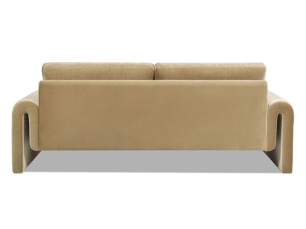 Mason - Arched Arm Sofa - Camel Brown Beige