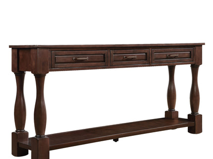 Console Table With 3 Drawers And 1 Bottom Shelf For Entryway - Espresso