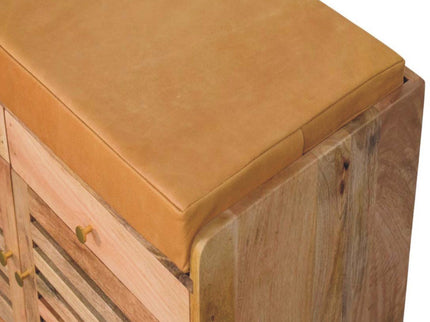 Shutter Shoe Rack With 2 Drawers - Beige