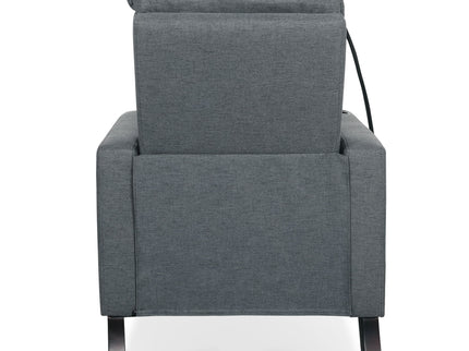 Recliner Chairs For Adults, Adjustable Recliner Sofa With Mobile Phone Holder & Cup Holder, Modern Reclining Chairs Fabric Push Back Recliner Chairs For Living Room, Bedroom