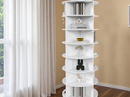Rotating Shoe Rack Tower