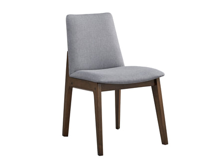 Kaela - 7 Pieces Dining Room Set - Walnut / Light Gray