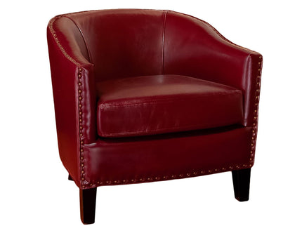 Enigmatica - Upholstered Club Chair With Nailhead Trim