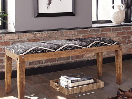 Upholstered Bench - Black