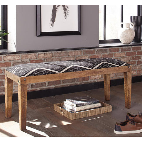 Upholstered Bench - Black