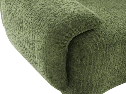 3 Seater Sofa Couch With Curved Armrests