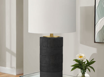Table Lamp, Lighting, Resin, Contemporary - Black / Cream
