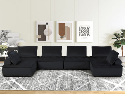 Anna - Stylish Sectional Sofa Ottoman