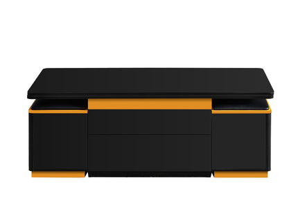 Lift Top Coffee Table With 4 Storage Stools