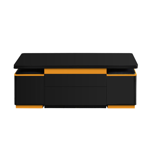 Lift Top Coffee Table With 4 Storage Stools