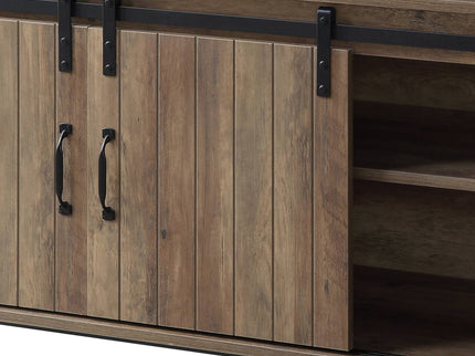 Rashawn - Rustic TV Stand - Oak