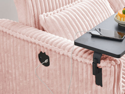 Pull Out Sofa With Movable Tabletop And USB Ports