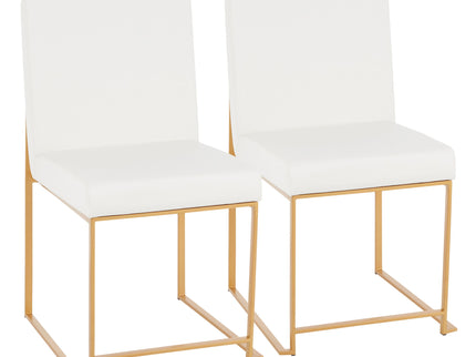 Fuji - Contemporary Stylish Frame, High Back Dining Chair (Set of 2)