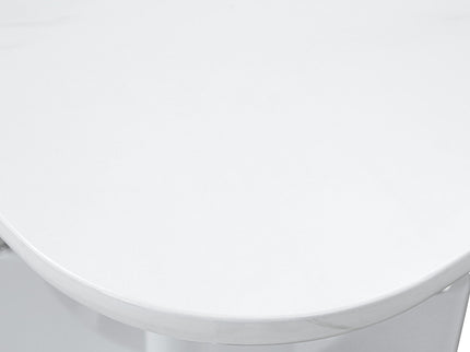 Modern Dining Table With Sleek Hollow-Out Frame And Accents