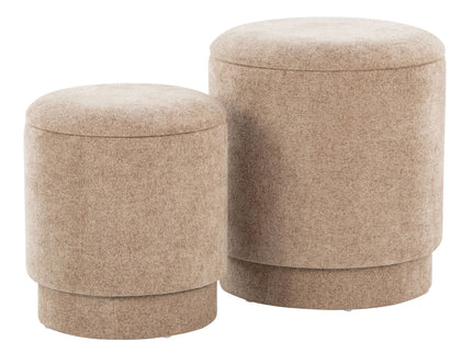 Marla - Upholste Contemporary Ottoman Set