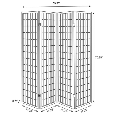 Sartre - 4 Panel Room Divider