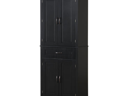 Bathroom Storage Cabinet With Doors And Drawer, Adjustable Shelf