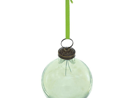 Long Neck Ball Ornaments, Glass Decorative Hanging Ball Christmas Tree Ornaments For Holiday Party Decorations (Set of 12) - Green