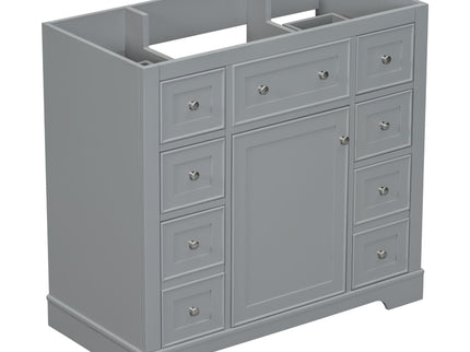 Modern Bathroom Vanity Base Only With 1 Cabinet And 6 Drawers