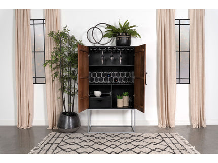 Washoe - 2 Door Bar Cabinet - Walnut