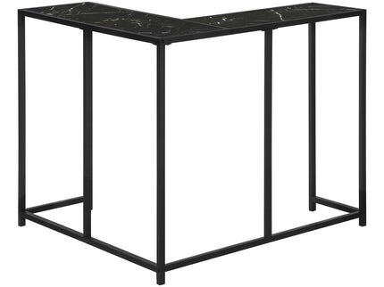 Corner Accent Console Table For Entryway, Unique L-Shaped Design