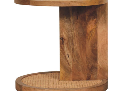 Close Knit Corner End Table - Oak