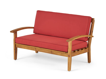 Outdoor Chat Set With Coffee Table And Loveseat