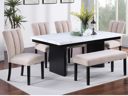 Dining Table For Kitchen - Black / White