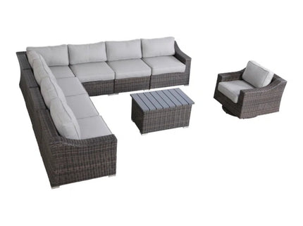 Stylish Sofa Seating Group With Cushions Perfect For Outdoor Gatherings