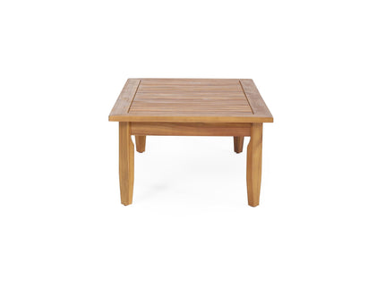 Bianca - Outdoor 3 Seater Sofa Chat Set With Ottoman - Teak